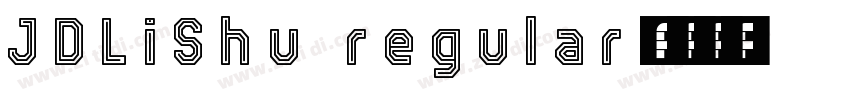 JDLiShu regular字体转换